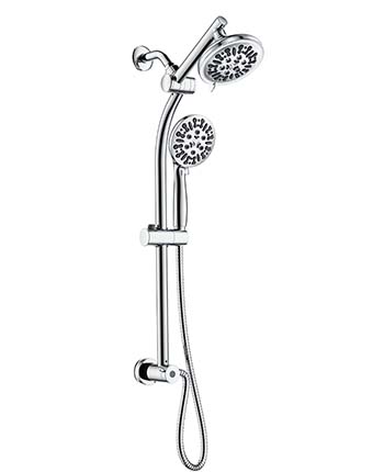 SB25206700CP<br/>无钻滑动杆设置可调节淋浴臂